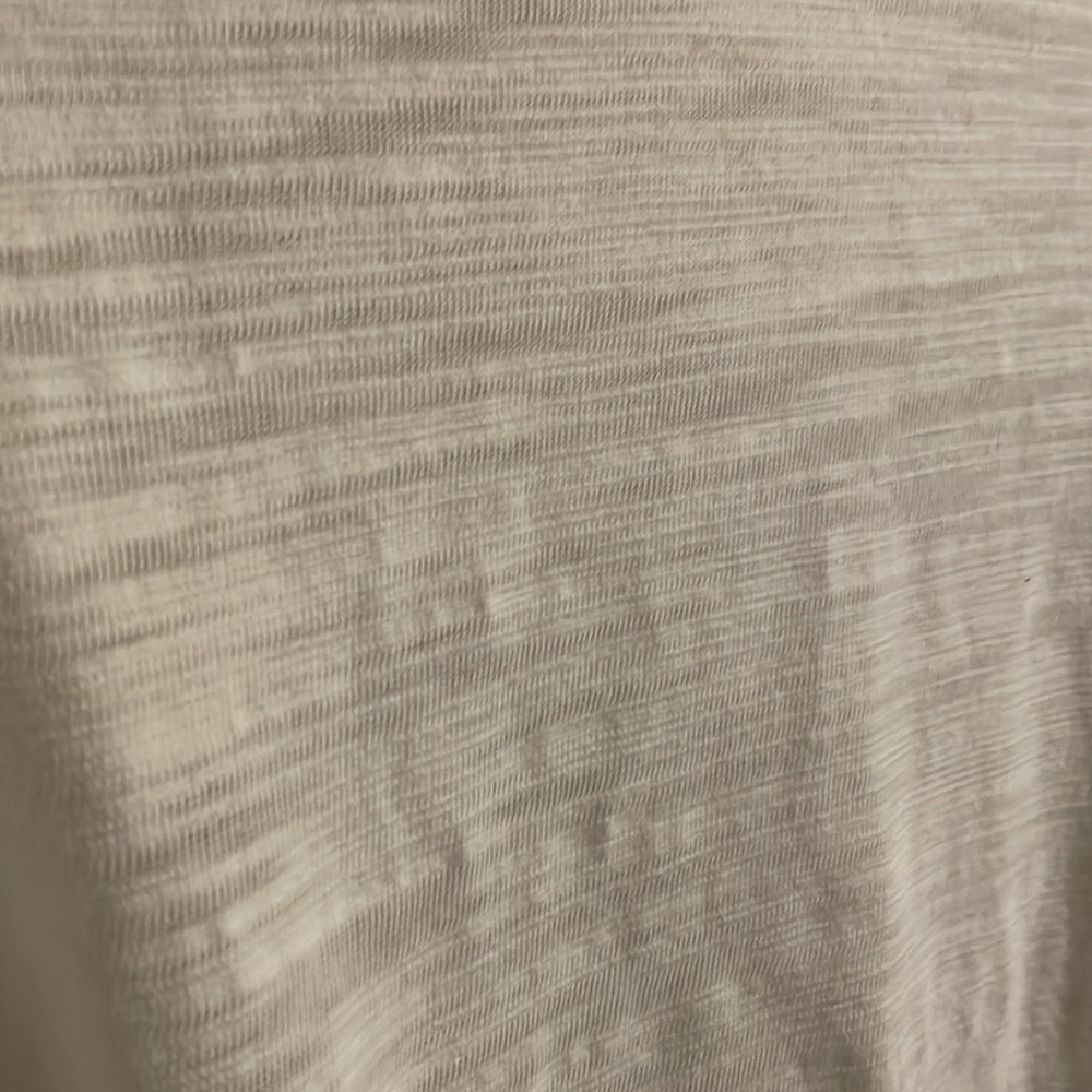 House of Harlow white rouched long-sleeve tshirt // Sz S - Picture 4 of 4